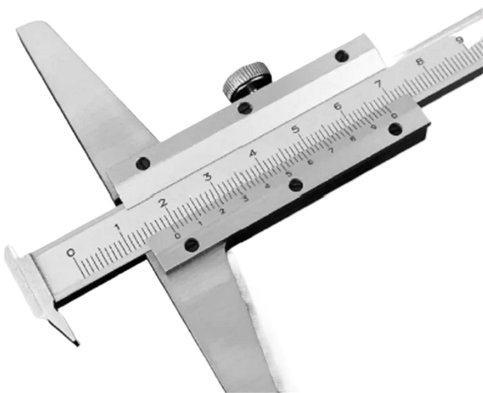Calibrador de profundidad digital de acero inoxidable de 0 a 300 mm con cabezal de gancho doble y un solo gancho, regla profunda industrial, 1 unidad(30050071 0-150MM)