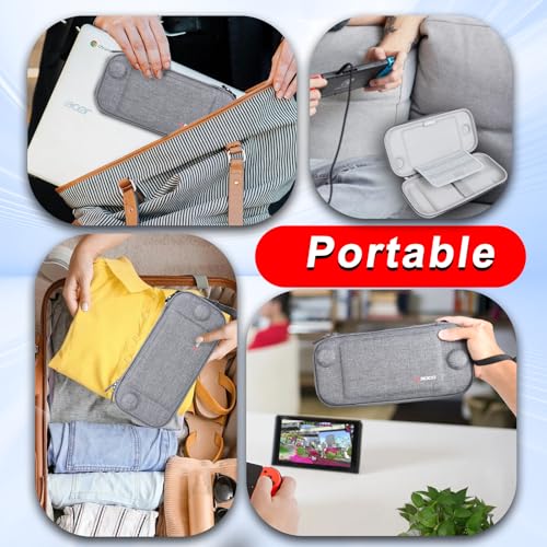 Image of RLSOCO Slim Case for Nintendo Switch 2 Game Console with 8 Game Card Slots - Grey (Case Only)