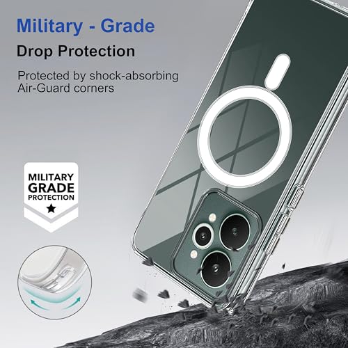 Image of Zapcase Back Case Cover for Realme 15 5G | Compatible for Realme 15 5G Back Cover | Compatible with MagSafe | Scratch-Resistant Back Cover | Clear