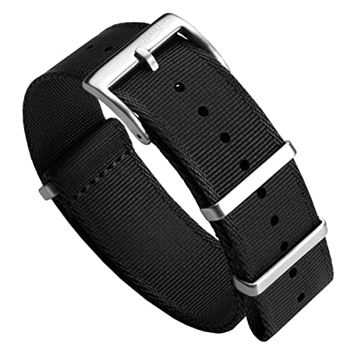 Bracelet de montre militaire en nylon suisse WatchGecko pour homme passionné d'horlogerie