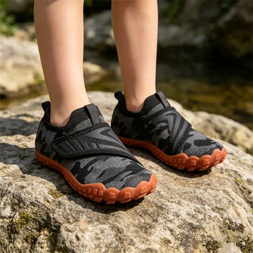 Image of KUBUA Multifunctional Kids Water Shoes Boys Girls Quick Dry Swim Aqua Socks | Wide Toe Box, Lightweight, Barefoot-Style, Breathable, Beach, Pool, Kayak, Water Parks, Hiking, Toddler, Little Kid, Big Kid