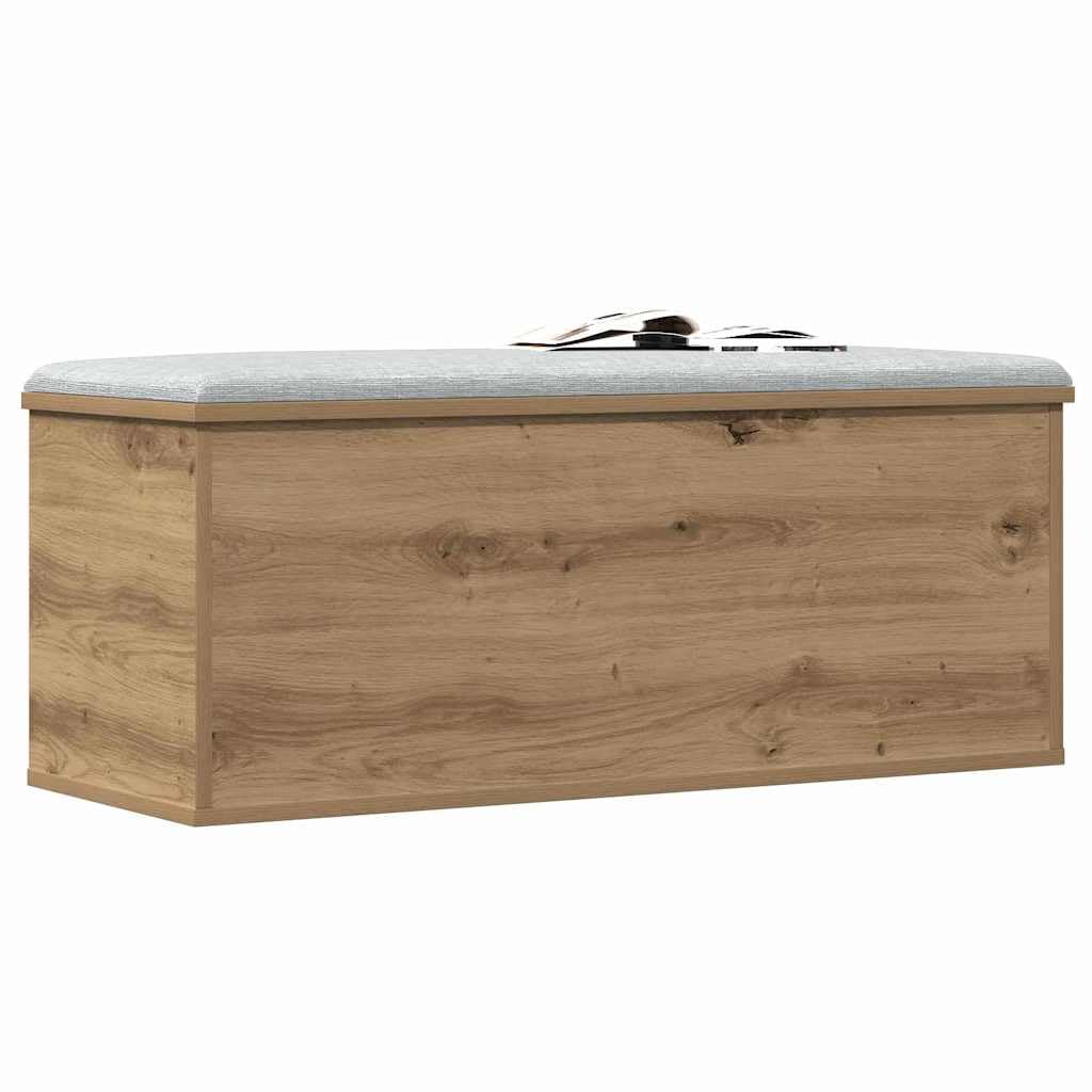 vidaXL Storage Box Artisan Oak 90 x 35 x 35 cm Engineered Wood, Living Room Storage, Rectangular Chest, Modern Organizer Box, Ample Space, Home Solution, Clutter-Free Utility