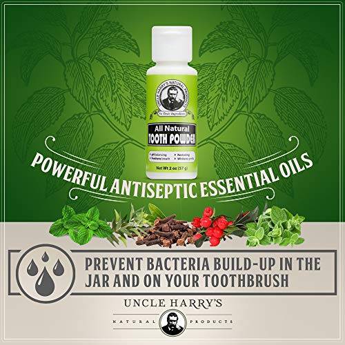 Uncle Harry's Remineralizing Tooth Powder | All Natural Enamel Support & Whitening Toothpaste For Sensitive Teeth | Powder Toothpaste For Fresh Breath #TOP4