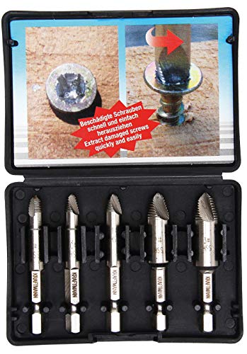 Preisvergleich Produktbild Kraftmann 50410 / Schraubenausdreher-Satz / #0 - #3 / 5-tlg.
