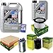Produktbild QR-PARTS 69349989 Filter Set Inspektionspaket 6 Liter Motoröl Top Tec 4600 5W-30 MANN-FILTER Innenraumfilter Kraftstofffilter Luftfilter Ölfilter