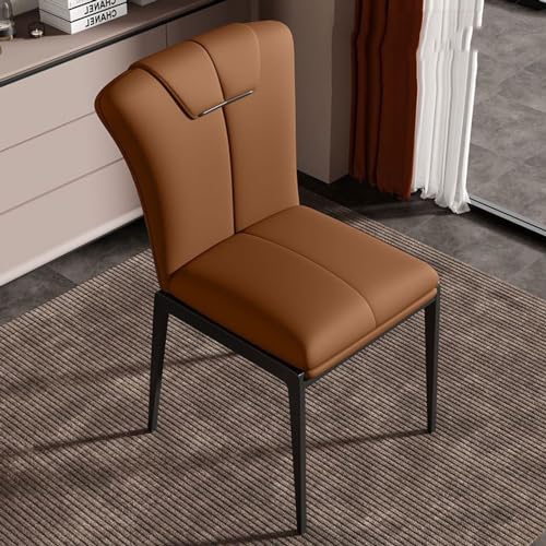 Juego de 4 sillas de comedor modernas de piel sintética con respaldo alto acolchado, ideal para cocina, sala de estar, sala de estar o área de recepción