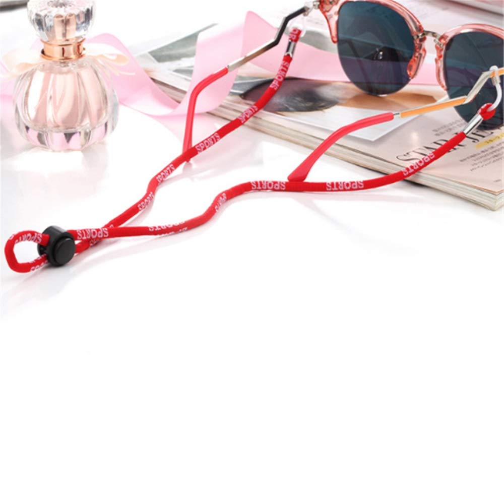 Lunettes de soleil chaîne de lunettes, Chaîne de lunettes de sport, cordon de lunettes, fixation réglable, épaisse, quatre couleurs