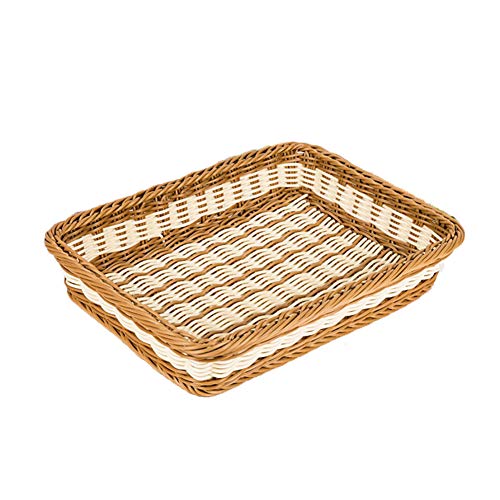 Rattan Bread Basket Woven Storage Basket Kitchen Wicker Bread Box Rattan Toys Storage