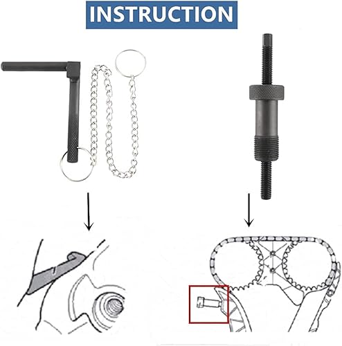Miniatura 5 de KUNTEC Vanos - Juego de herramientas de sincronización de alineación de bloqueo del motor del árbol de levas compatible con BMW N20 N26