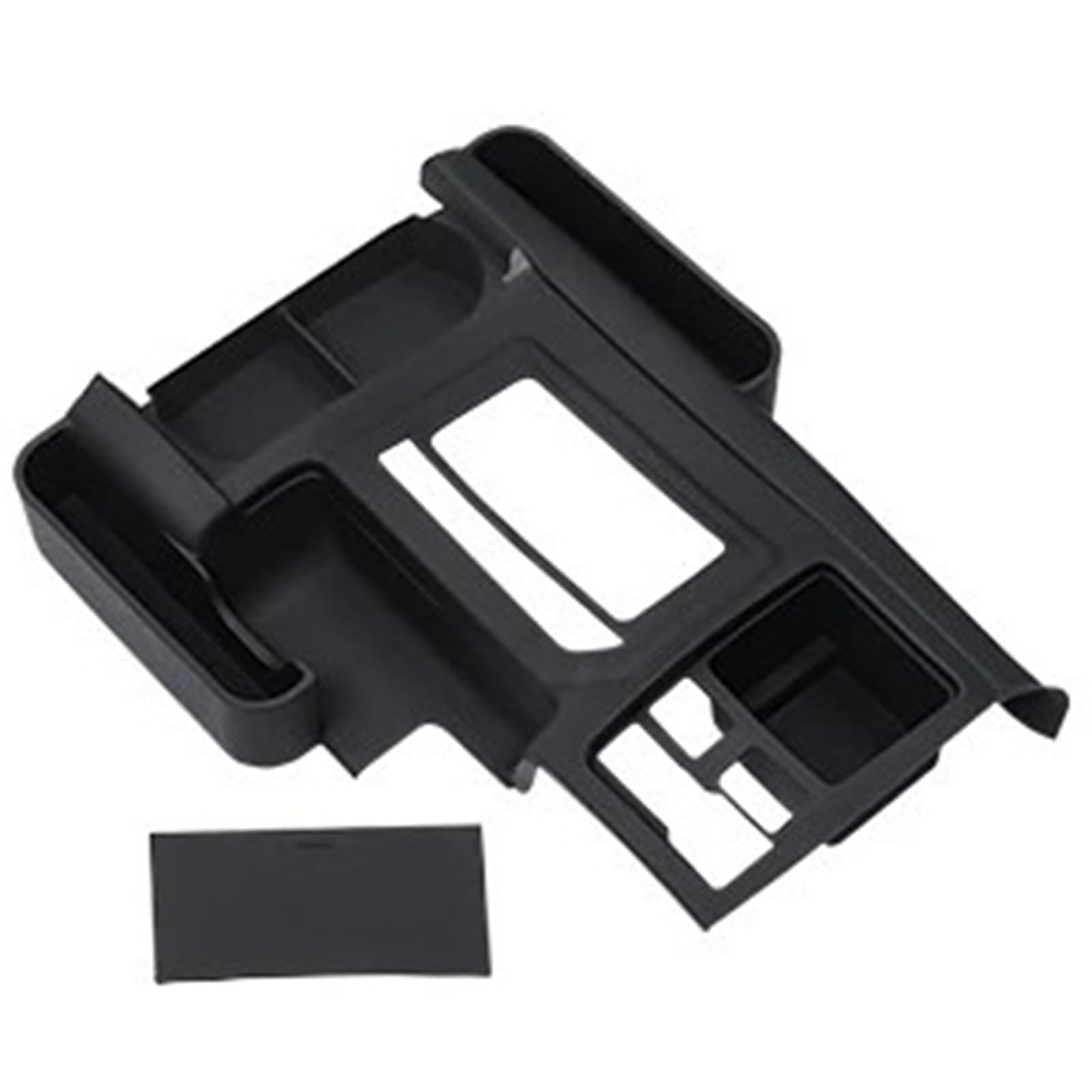 Apoyabrazos para coche Funda protectora de silicona para consola central, compatible con Toyota Prado 150 LC150 2010-2023.(2010-2017 4AT Black)