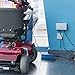 24V 5Amp Smart Automatic Battery Charger, Portable Battery Maintainer with XLR Connector for Boat Lawn Mower Marine Scooter Wheelchair