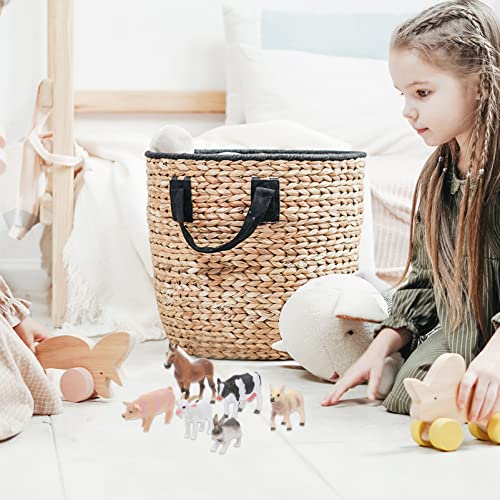 Bauernhof Spielset Mini Bauernhoftiere Figuren: Miniatur Weiße Ziege Pferde Kaninchen Kuh Schwein Schafe 6 Stücke… – Bild 7