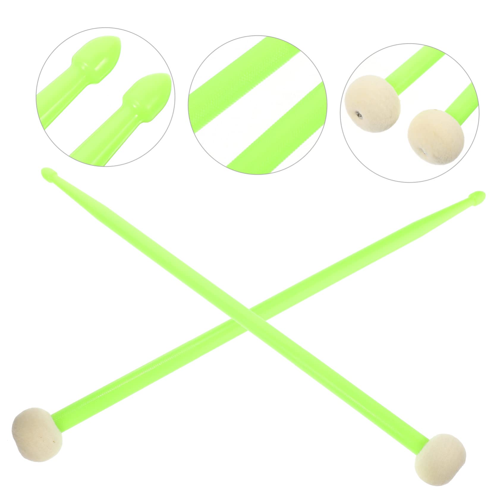 Toyvian 3paare Professionelle Doppelseitige Drumsticks Für Schlagzeug Vielseitige Anwendung Für Anfänger Und Langlebig Und Handschonend Sanftem