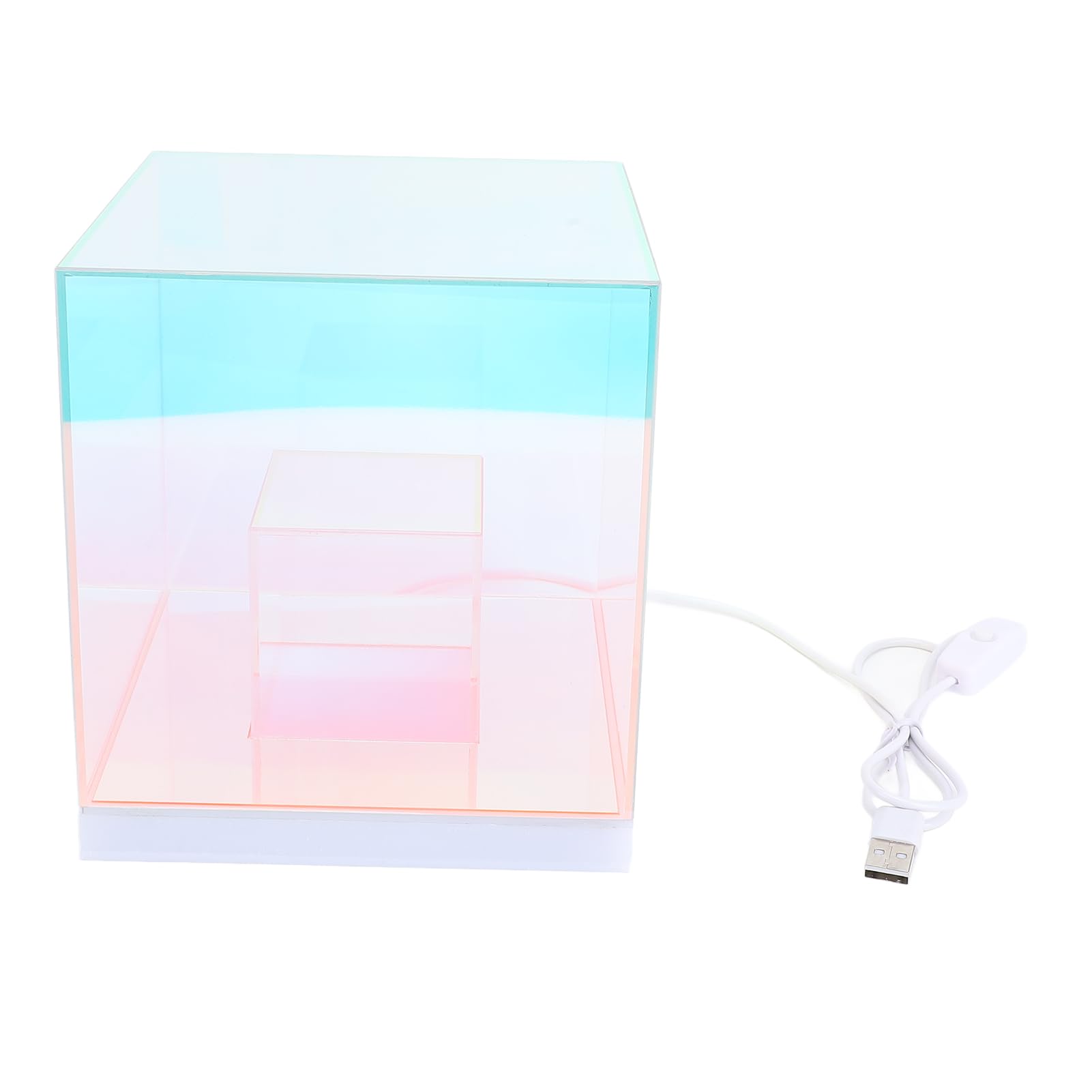 Mingzhe Lámpara de Mesa LED de Cubo 3D Colorida Moderna de la Noche de la Sala de Estar de la Noche USB Sala de Juegos