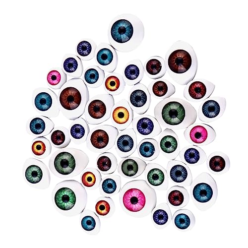 Housoutil Halloween Eyeball Models Round Simulation Eye for Toys Crafts and DIY Projects
