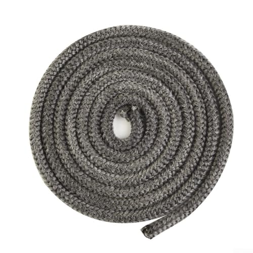 YobiLife Junta de cuerda de fibra de vidrio de 68 mm de diámetro, junta de repuesto resistente para estufa de leña, chimenea, puerta de horno (6 mm)