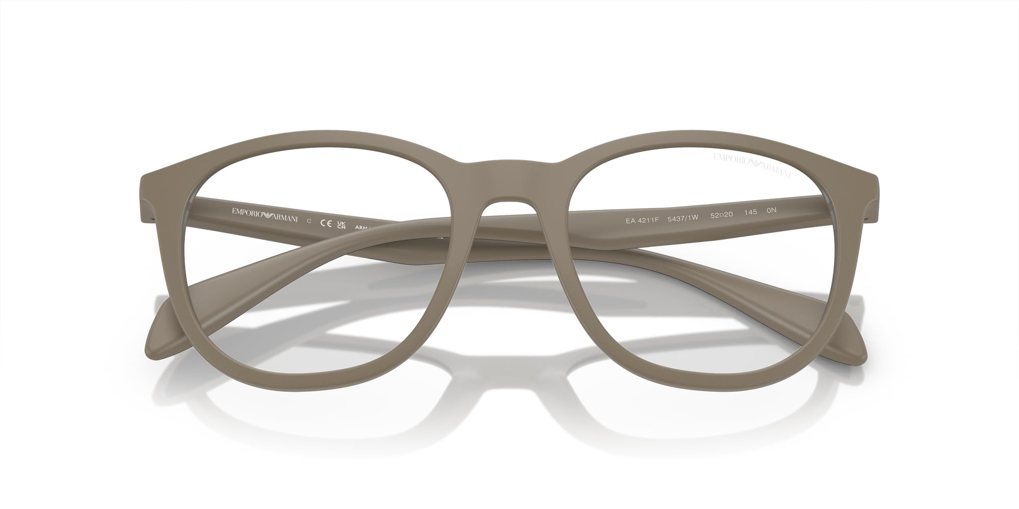 Emporio Armani Ea4211f Low Bridge Fit Prescription Eyewear Frames With Two Interchangeable Sun Clip-ons Marcos para gafas recetadas Hombre