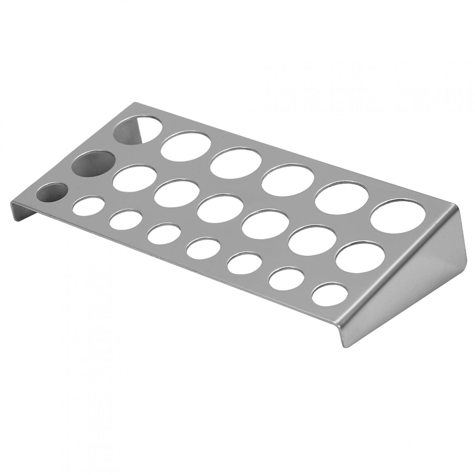 Tattoo Ink Cup Holder, Tattoo Pigment Ink Cup Holder Stand, 23 Holes Tattoo Pigment Ink Cup Holder Stainless Steel Shelf Stand for Tattoo Machine Supply