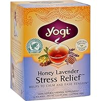 Algopix Similar Product 1 - Yogi Stress ReliefHerbal Tea Caffeine