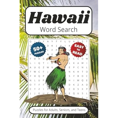 Hawaii Word Search Book: Puzzles With Easy to Read Print about the Aloha State | Gift for Vacations, Holidays, Travel Games