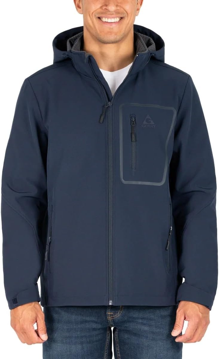 Gerry Men’s Softshell Jacket: Heavyweight, Water-Resistant, Windproof Gerry Men’s Softshell Jacket: Heavyweight, Water-Resistant, Windproof