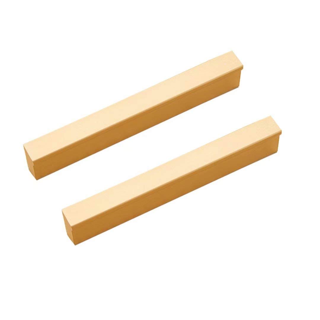 Creatwls Golden 2 Pcs Wardrobe Door Pulls Kitchen Drawer Cupboard Handle Furniture Cabinet Handles Dresser Pull Handle Hardware Accessories