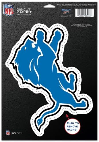 Detroit Lions Die Cut Logo Magnet