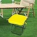 Vaveren Camping Stool Portable Folding Stool Lightweight Outdoor Footstool Folding Chair for BBQ Traveling Garden Backpacking Picnic, Yellow