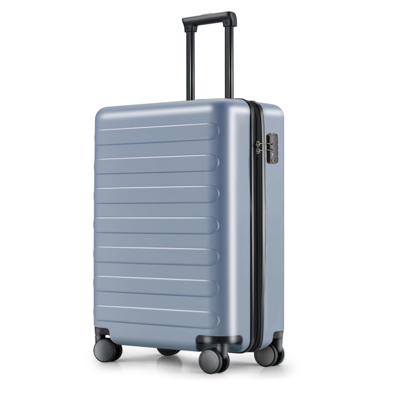 NINETYGO Carry On Luggage 22x14x9 Airline Approved, 20 Inch Luggage with Smooth Spinner Wheels, Lightweight, Hard Shell PC Suitcase Carry-On, Travel Luggage, TSA Approved (Shadow, Rhine Basic)