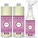 MRS MEYER'S CLEAN DAY 1 Spray Igienizzante + 2 Detersivo Pavimenti Concentrato, Multisuperficie, Fragranza Peonia con Oli essenziali