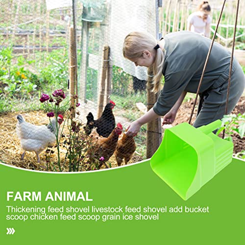 SEWOART Futterverteilschaufel Viehfutterschaufel Aus Robustem Pp Klein Kompakt Für Getreide Futter Eiswürfel Trockenfrüchte Für Bauernhof Und Ranch