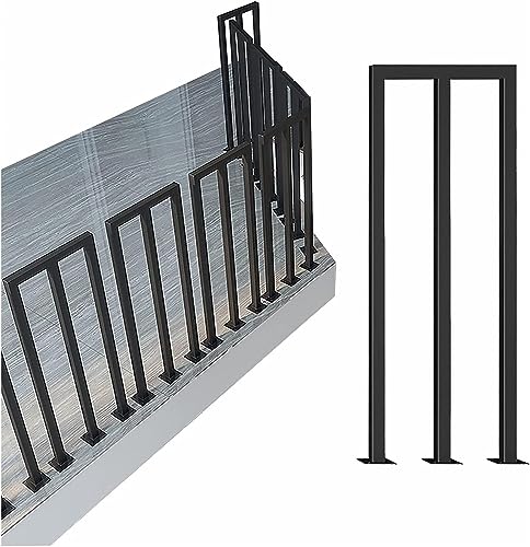 Main courante d'escalier pour jardin et entrée, rampe en fer forgé pour escalier de terrasse