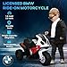 Aosom 6V Kids Motorcycle Licensed BMW, Toddler Motorcycle with Headlight, Music, 3 Wheeled Electric Motorcycle for Kids, Gift for Boys & Girls, Red