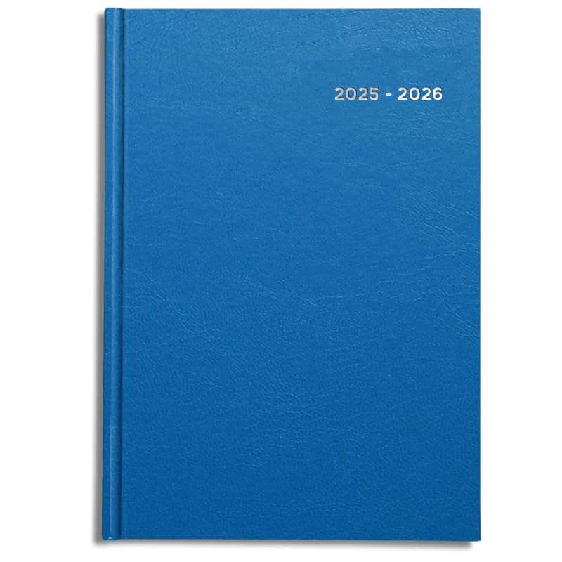 Academic Diary 2026-2027 A4 Page a Day by Pirongs, Bright Blue