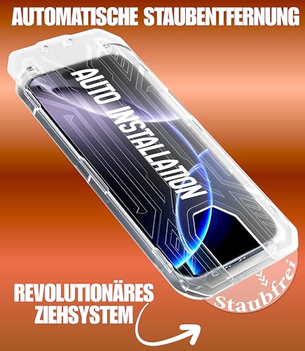 XeloTech DE Schutzglas für iPhone 17 Pro aus Panzerglas, Extrem Kratzfest (9H+), garantiert Blasenfreie Antistaub-Auto-Installation, Anti-Fingerabdruck, 2 Gläser 3