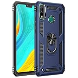 Case for Huawei Y8s Case Cover ,360 Degree Rotating Ring Holder Kickstand Case for Huawei Y8s JKM-LX1 JKM-LX2 JKM-LX3 / Y9 2019 JKM-L21 JKM-L22 JKM-L23 JKM-TL00 JKM-AL00 JKM-AL00a Case Cover Blue