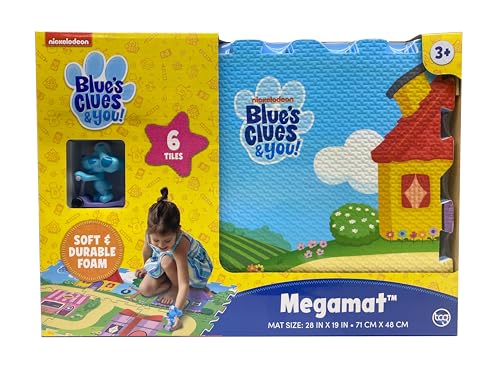 Blue's Clues & You Foam Megamat with Blue on Scooter