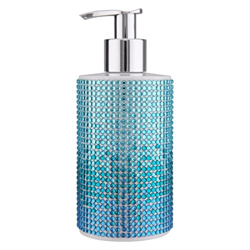 VIVIAN GRAY Diamonds Seifenspender 3810 | Mit Creme Seife 'Sundown' | In Blau | 250 ml