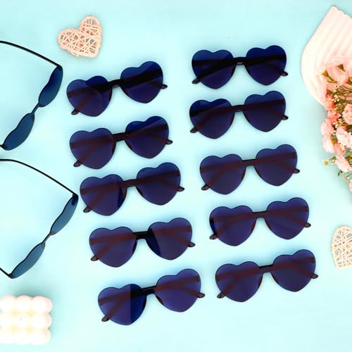 Image of Heart Sunglasses 12 /18 /24 Pcs Heart Shaped Glasses for Women Cute Funny Party Glasses Party Favors Accessories