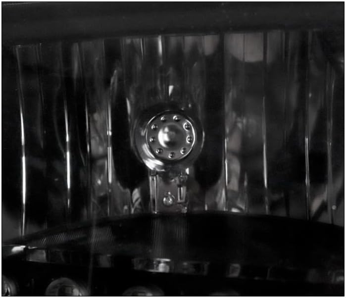 LED DRL Black/Smoke Lens Headlights Compatible with 1999-2004 F-250/F-350/F-450/F-550 Super Duty/Excursion