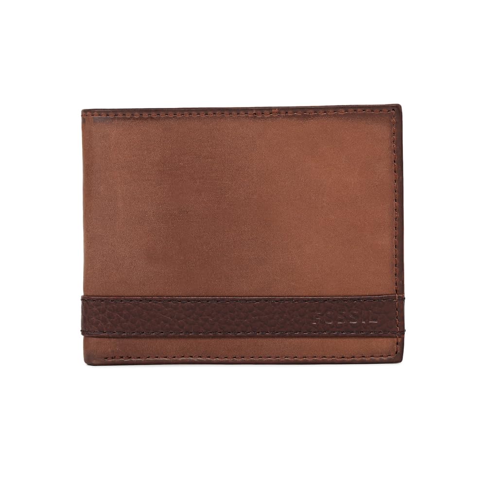Fossil Porte-monnaie pour hommes Quinn Cuir Bifold 11,5 cm L x 2 cm L x 9 cm H