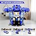 Blackma Remote Control Car - Transform, One-Button Deformation & 360°Rotating Drifting, Transform Robot RC Car with LED Light, Toy Gifts for 4 5 6 7 8 9 10 11 12 Years Old Boy (Blue)