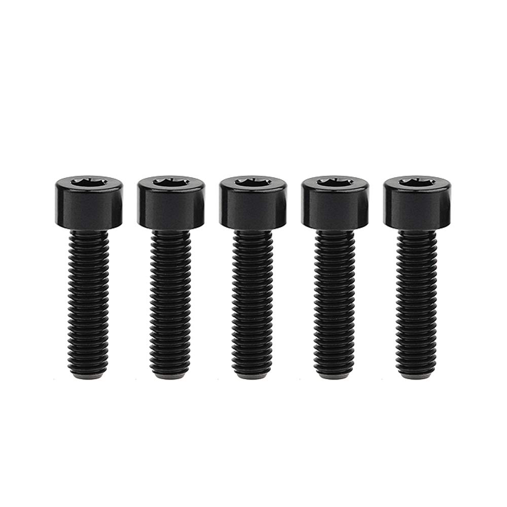 DWAMMEBRS Bolt DIN912 M8x15 20 25 30 35 40 45 50 60 70mm Cap Head Hex Socket Screw Pitch 1.25mm Pack of 5(Black,M8x30mm)