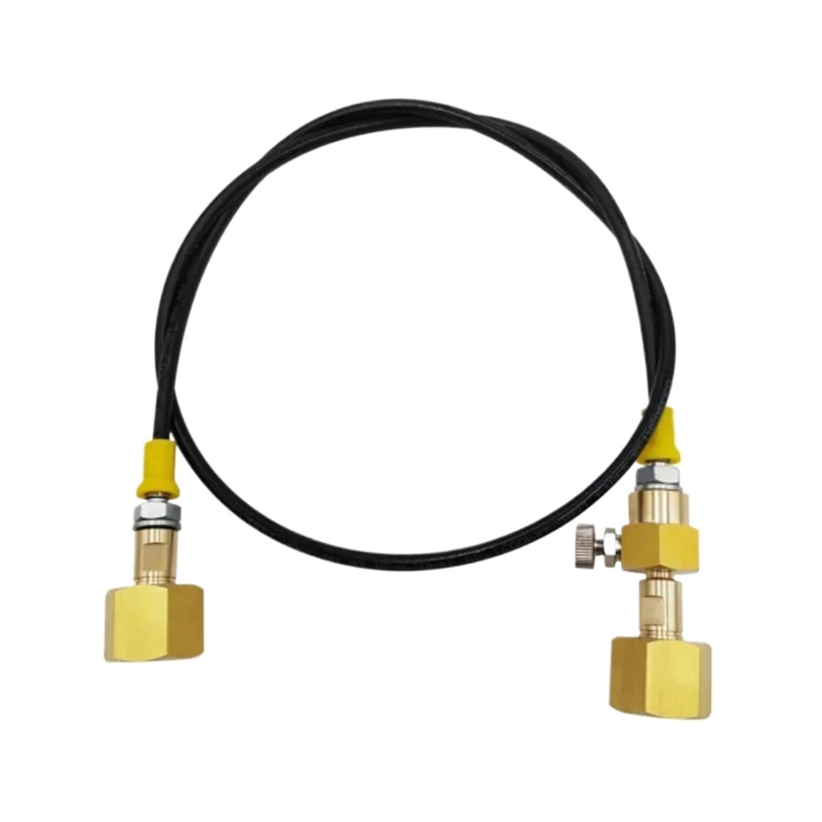 Adattatore for Ricarica bombola CO2 con Tubo Flessibile da 1,5 m/60 da W21.8-14 a W21.8-14 o da CGA320 a CGA320(36 Inches W21.8-14)