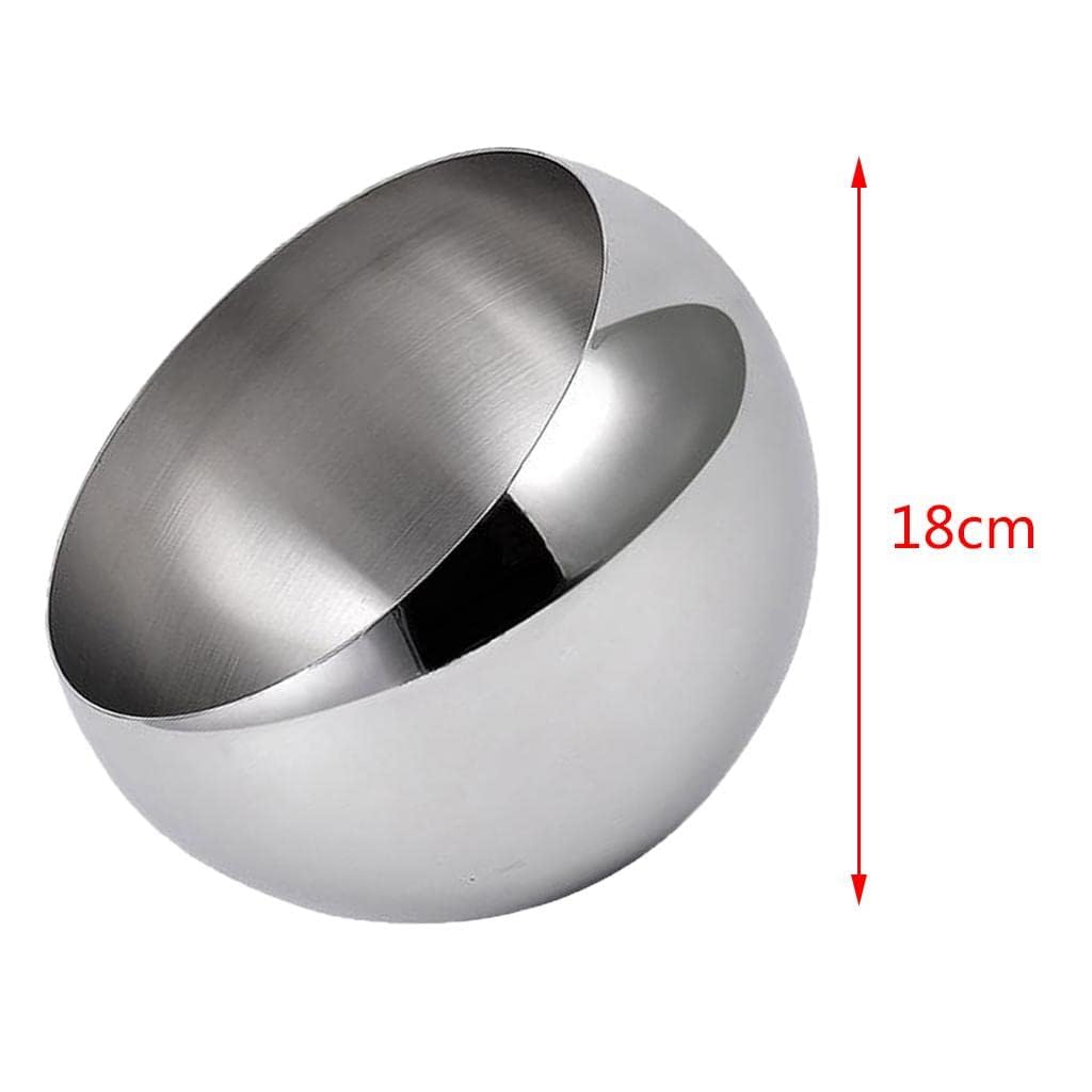 DARKFISH Stainless Steel Seasoning Bowl Oblique Condiment Hot Pot Restaurant Buffet Sugar Bowl Spicy Sauce Pot for Serving Sugar Pepper Salt Spice Kitchen Container 2