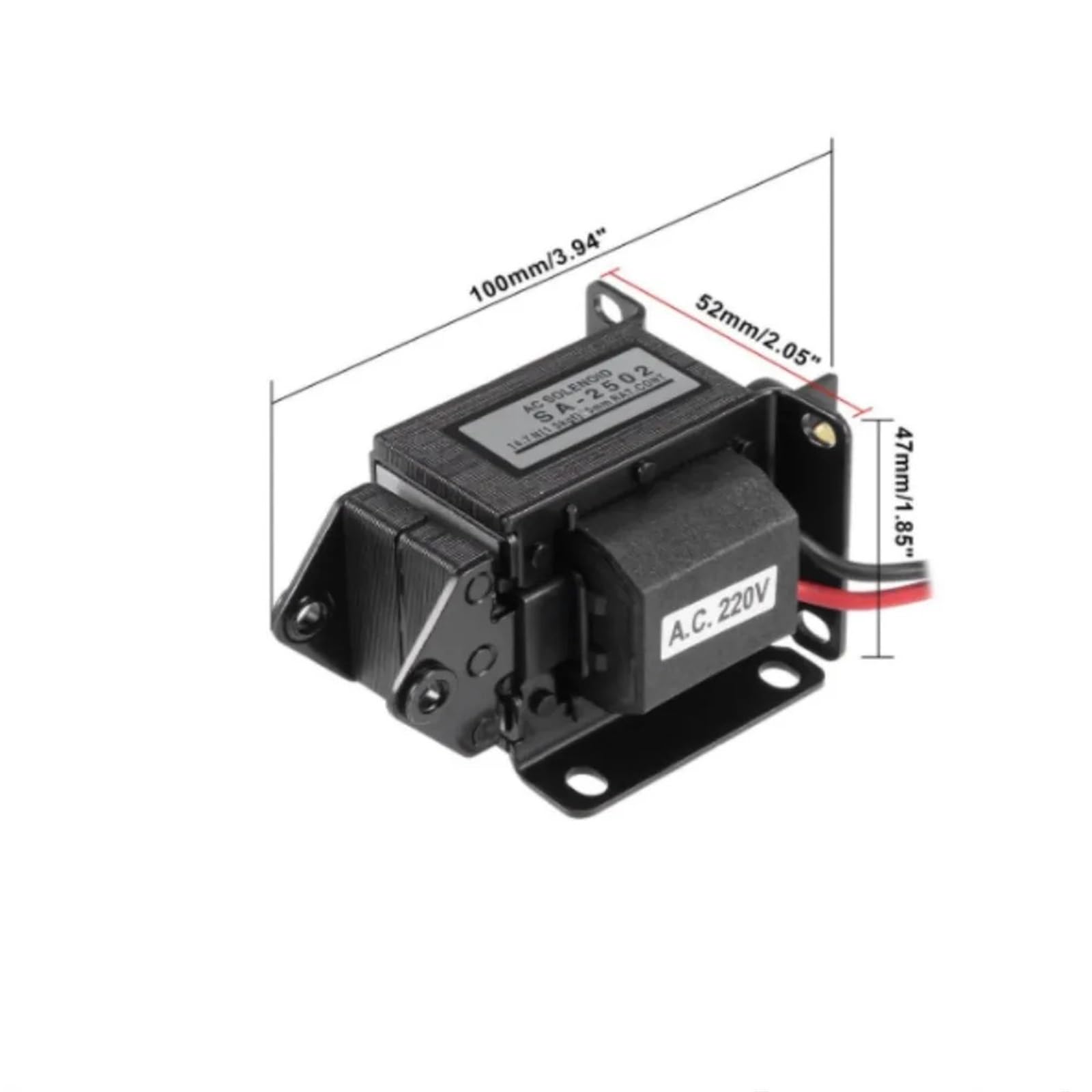 SA-2502 Sollevatore 1,5 kg Corsa 15 mm AC24V AC 110V 220V Elettromagnete di trazione Solenoide pezzo (AC380V)