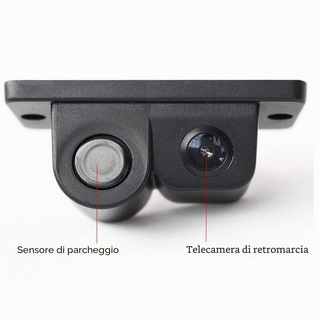 4.3"Monitor di parcheggio per specchietto retrovisore Auto + Sensori di parcheggio Video con Telecamera per retromarcia