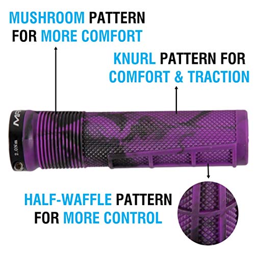 image for MARQUE Race Mountain Bike Handlebar Grips – Single Lock-On Ring Coll