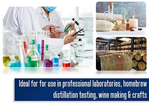 Graduated Cylinder, 5mL - ASTM, Class A Tolerance ±0.05mL - Protective Collar, Hexagonal Base - Blue Graduations - Borosilicate 3.3 Glass - Eisco Labs - Image 5