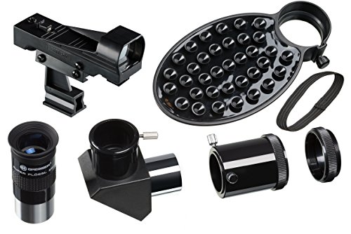 Bresser Refraktor Teleskop NANO AR-80/640 Linsenteleskop mit Stativ, AZ Montierung für einfache Handhabung, Smartphone Kamera Adapter und umfangreichem Zubehör für Einsteiger, weiß – Bild 8